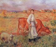 Pierre Renoir The Shepherdess the Cow and the Ewe Sweden oil painting artist